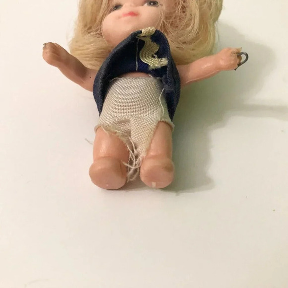Vintage Liddle Kiddle Clone Doll 3 Inch Tall - Picture 5 of 16
